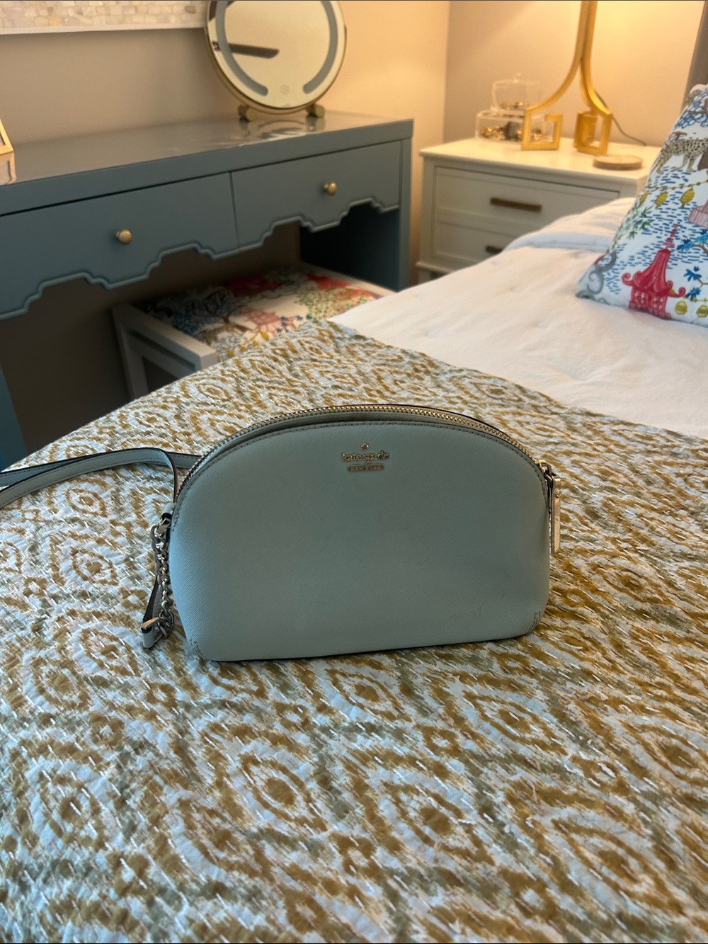 kate spade Powder Blue Dome Crossbody Wristlet